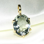 宝石質 グリーンアメジスト プライオライト ペンダント Greened Amethyst