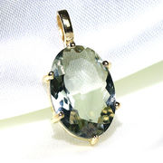 宝石質 グリーンアメジスト プライオライト ペンダント Greened Amethyst
