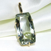 宝石質 グリーンアメジスト プライオライト ペンダント Greened Amethyst
