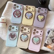 レトロカラーチェック切り替え iPhone 17ProMax 耐衝撃マグネットケース
