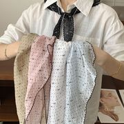 レトロドット三角スカーフ 多用途 首巻き・ヘアアレンジ・ヒップカバー5色