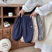 夏キッズ UV カットパンツ 男女兼用韓国風裾絞り