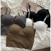 トップス キャミソール 細身 スリム タイト ショート丈 インナー レディース