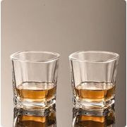 ビールグラス ウイスキーグラス セット ガラス製 四角型 透明 270mL