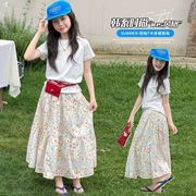 2026夏新作 子供服 　キッズ　女の子　夏コーデ　トップス　ロングスカート　120～170cm