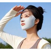 ランニングやアウトドアに！UVカット薄手フェイスカバー 目元保護 通気性抜群 9色
