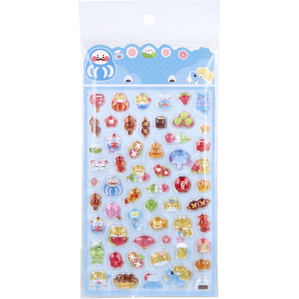 ぷくちゅるシール2 フードアニマル おまつり 1枚入