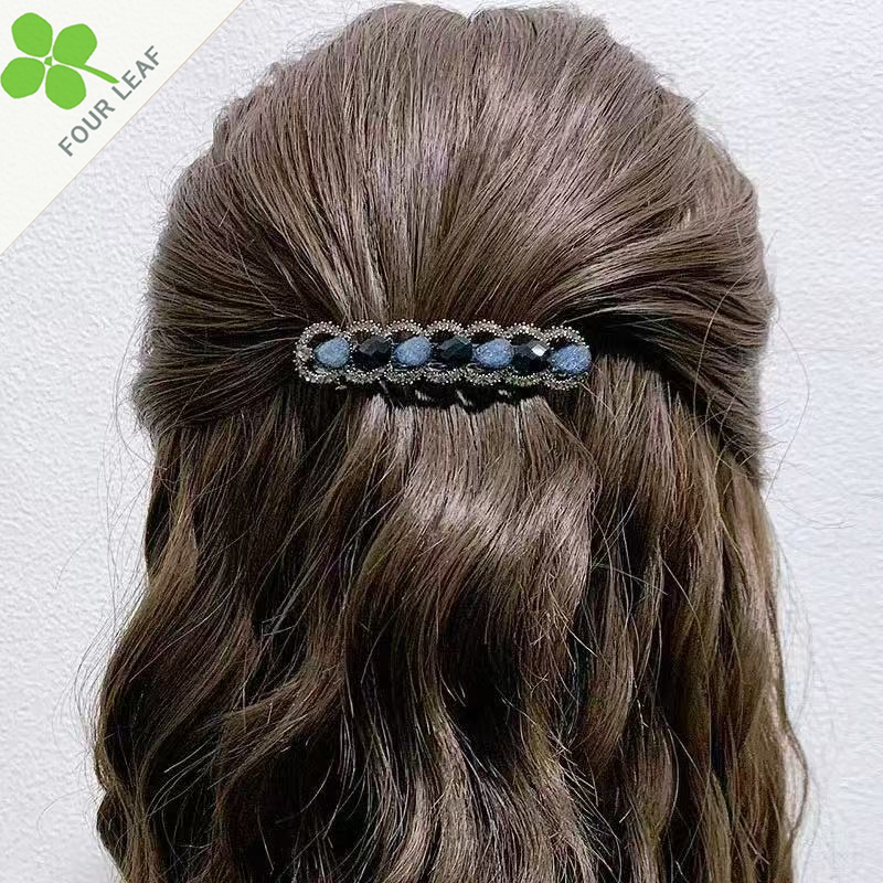 ヘアピン クリスタル付 ヘアクリップ 髪飾り ヘアアクセサリー 髪留め ファッション 可愛い