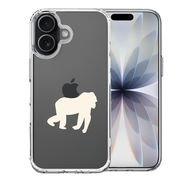 iPhone17 側面ソフト 背面ハード ハイブリッド クリア ケース ゴリラ りんご 運搬中 2