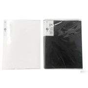 B5ブックファイル30ポケット WH/BK