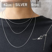 【約42cm】 シルバー 6種 サージカルステンレス製 ネックレスチェーン 着せ替え スライドボール