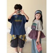 子供服　100-160cm　キッズTシャツ　ガールズ　春夏　韓国キッズ服