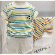 2026夏 韓国風子供服 キッズ服 ベビー服 男女兼用 トップス ベスト 半袖 Tシャツ トップス
