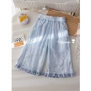 2026夏新作 韓国風子供服 キッズ服 ベビー服 少女 ボトムス ズボン 高い通気性