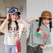 2026夏 韓国風子供服 キッズ服 ベビー服 男女兼用 トップス ベスト 半袖 Tシャツ トップス