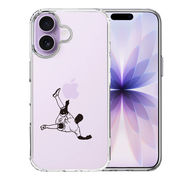 iPhone17 側面ソフト 背面ハード ハイブリッド クリア ケース オーバーヘッド
