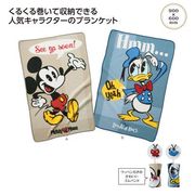 ミッキー＆ドナルド★ワッペン付ブランケット