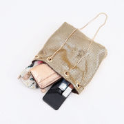 ★SALE★【クーコ COOCO】メタルメッシュ 巾着バッグ トートバッグ ショルダーバッグ