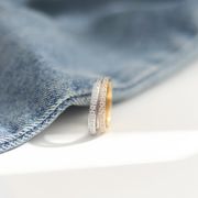 サージカルステンレス指輪　リング　アクセサリー　18kコーティング　INS　金属アレルギー対応
