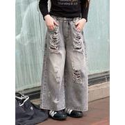 2026秋新品 LMMキッズ女の子　ボトムス　ジーンズ　デニム　90-130CM