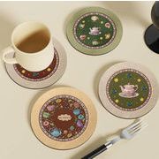 テーブルマット 滑り止め防水ランチョンマット コースター   耐熱・防滑・洗濯可