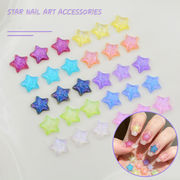 星 貼り付けパーツ スター デコ電パーツ ハンドメイド用品 アクセサリーパーツ カボション diy 手芸パーツ