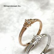 【日本製】デザインファッションリング○○ラウンド【２色展開】【高品質クリスタル使用】/BR-132
