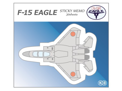 KBオリジナル アイテム 付箋　ダイカット　F-15