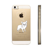 iPhone SE 5S/5 対応 アイフォン ハード クリア ケース  犬 わんこ チワワ