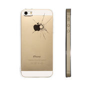 iPhone SE 5S/5 対応 アイフォン ハード クリア ケース 銃の弾痕