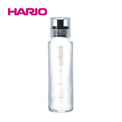 「公式」振れる・作れる・注げる・保存できる　ドレッシングボトルスリム　240ml　ブラック_HARIO(ハリオ)