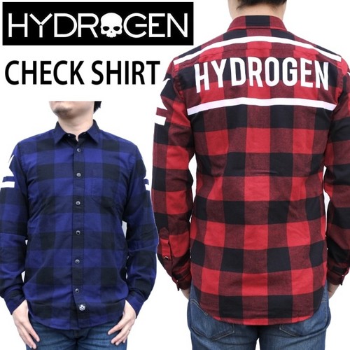 ☆50% OFF☆【HYDROGEN】(ハイドロゲン) CHECK SHIRT / 長袖 チェック ネル シャツ 2色