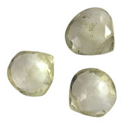[スペシャルルース] 即納品 スモーキーシトリン/マロンカットパーツ/約9.1x9.4x4.5mm/3個セット