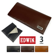 【全3色】 EDWIN エドウイン 二つ折り ロングウォレット スリム 長財布 エドウィン