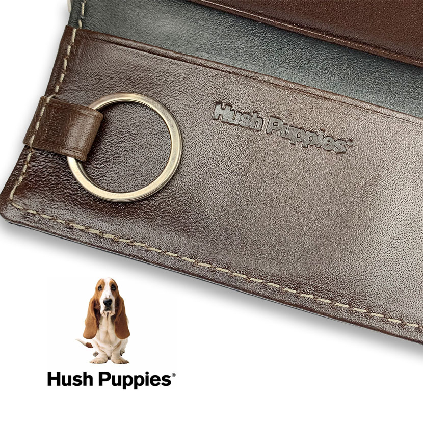 全3色 Hush Puppies ハッシュパピー リアルレザー バイカラー キーケース 三つ折り キーホルダー ファッション雑貨 株式会社 砂村 Takka事業部 問屋 仕入れ 卸 卸売の専門 仕入れならnetsea