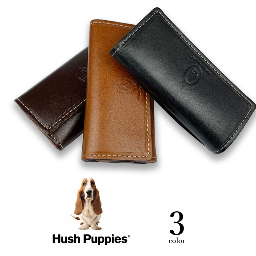 全3色 Hush Puppies ハッシュパピー リアルレザー バイカラー キーケース 三つ折り キーホルダー ファッション雑貨 株式会社 砂村 Takka事業部 問屋 仕入れ 卸 卸売の専門 仕入れならnetsea