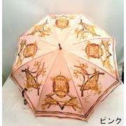 【日本製】【雨傘】【長傘】東京プリント・甲州産ホグシオーナメント柄超軽量骨日本製手開き長傘