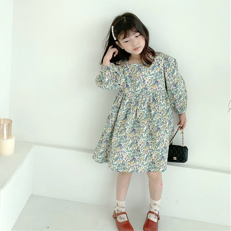 Ins秋新作 森系 韓国子供服 3 8歳キッズ 小花柄 ワンピース シフトドレス ワンピ80 130cm Btd Engi 株式会社 問屋 仕入れ 卸 卸売の専門 仕入れならnetsea