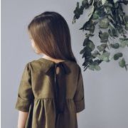 2021春夏新作 ワンピース キッズ 女の子 子供服 カジュアル 韓国ファッション リボン 人気 新品