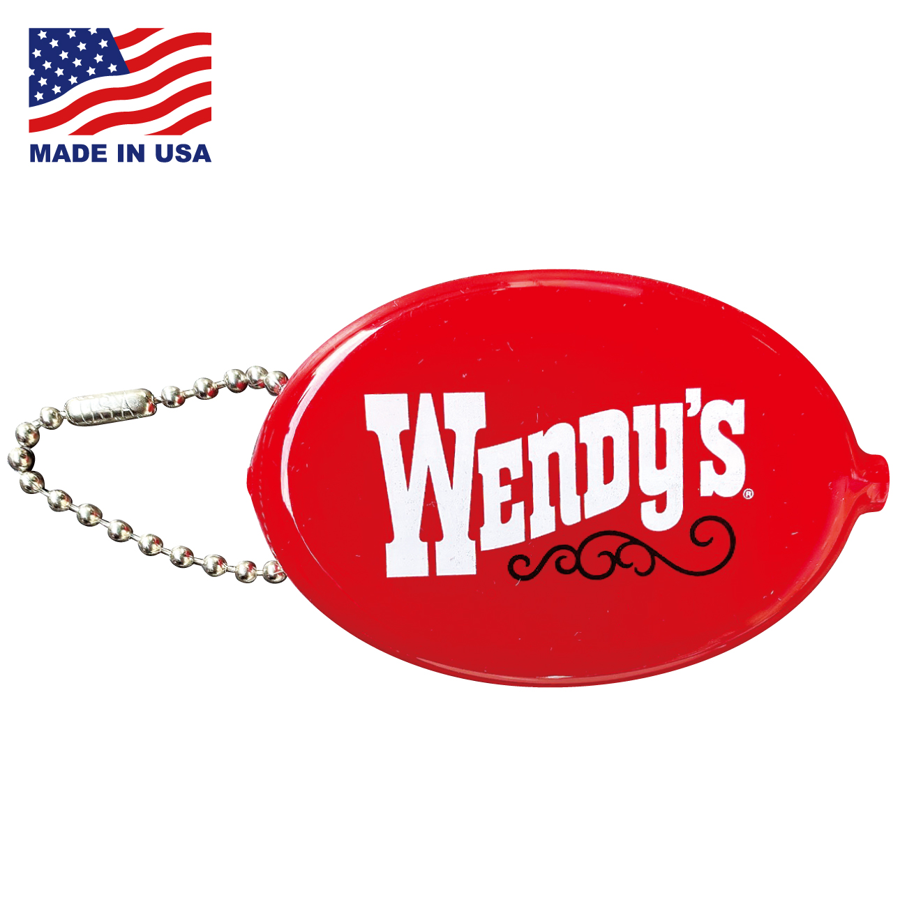 Wendy's COIN CASE RED