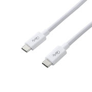 エレコム USB4ケーブル/C-Cタイプ/認証品/PD対応/40Gbps/0.8m/ホワイ