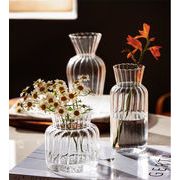 新作 ガラス 小さな花瓶 透明な INSスタイル 装飾