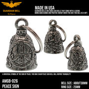 ガーディアンベル　ラッキーベル　バイカー　キーホルダー　お守り　GUADIAN BELL USA