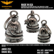 ガーディアンベル　ラッキーベル　バイカー　キーホルダー　お守り　GUADIAN BELL USA