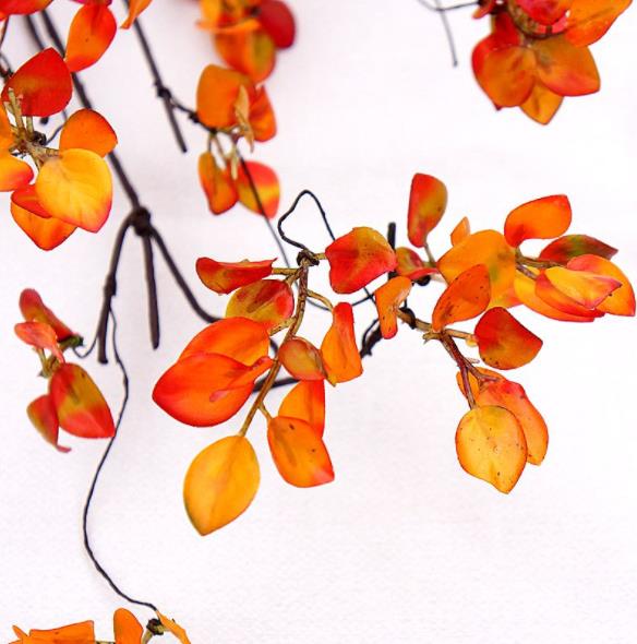 秋冬新作  秋の葉の枯れ枝 花の造花  秋の葉の鉢  ファッション　雑貨 　秋叶の枯れ枝シミュレーション