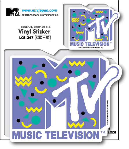 MTV ロゴステッカー 90s 音楽 ミュージック アメリカ 人気 LCS347 グッズ