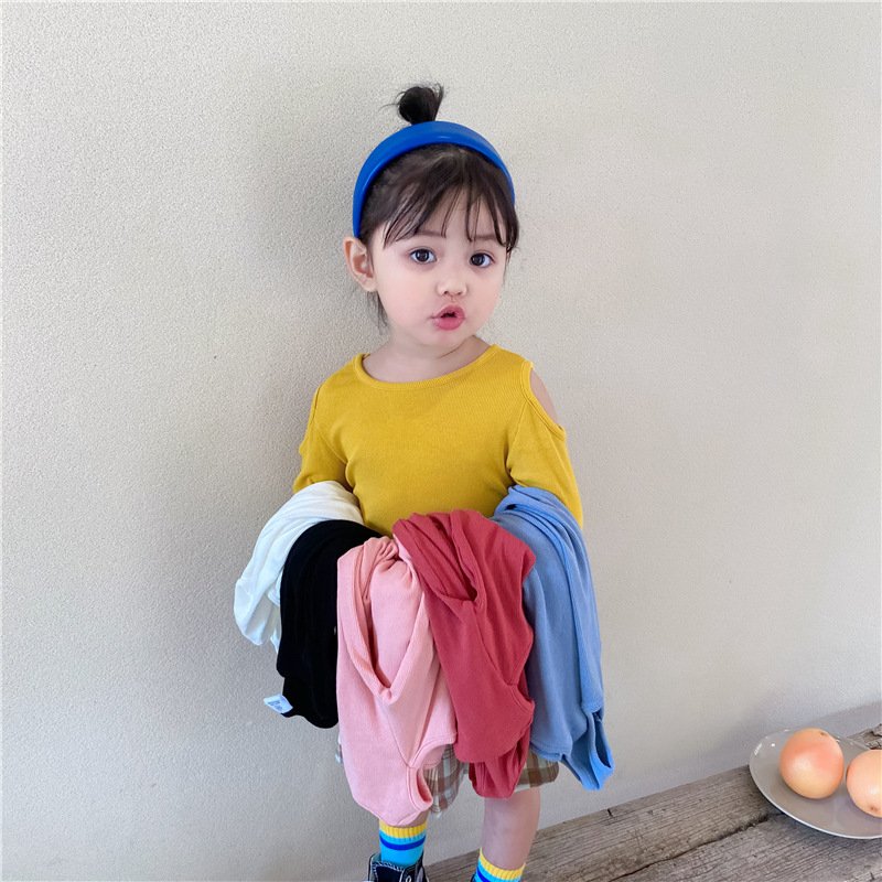 子供服 キッズ服 ロンT 6色から選べる！ オフショルダーロンT キャンディーカラー - www.watsons.biz.id