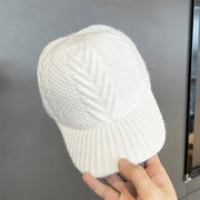 韓国ファッション 秋冬 気質 カジュアル ニット キャップ 通気性 暖かさ 野球帽 ネットレッド