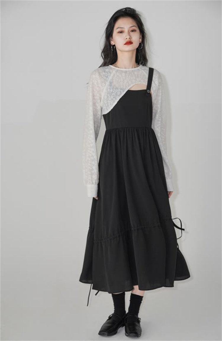 改心率が極めて高い 韓国ファッション 大人気 可愛い キャミワンピ ロングスカート Tシャツ セット