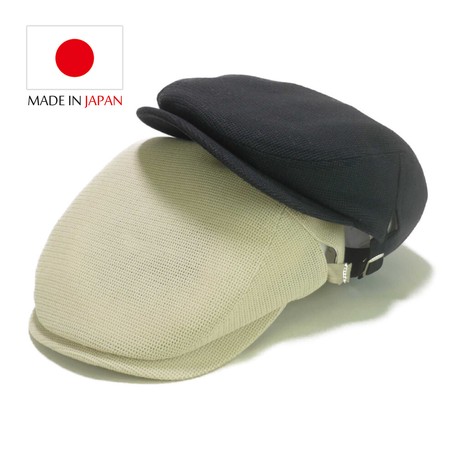 　日本製ジュート風ハンチング　ヤング帽子